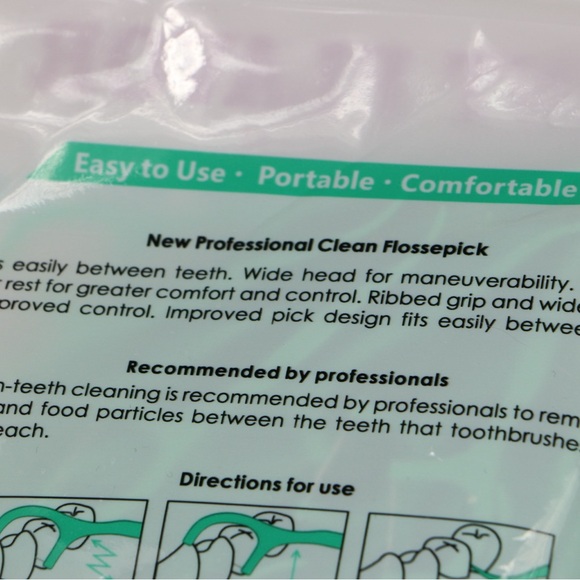 150 Count Mint Dental Floss Picks Thinner & Stronger Professional Clean 1 Pack - Picture 4 of 10